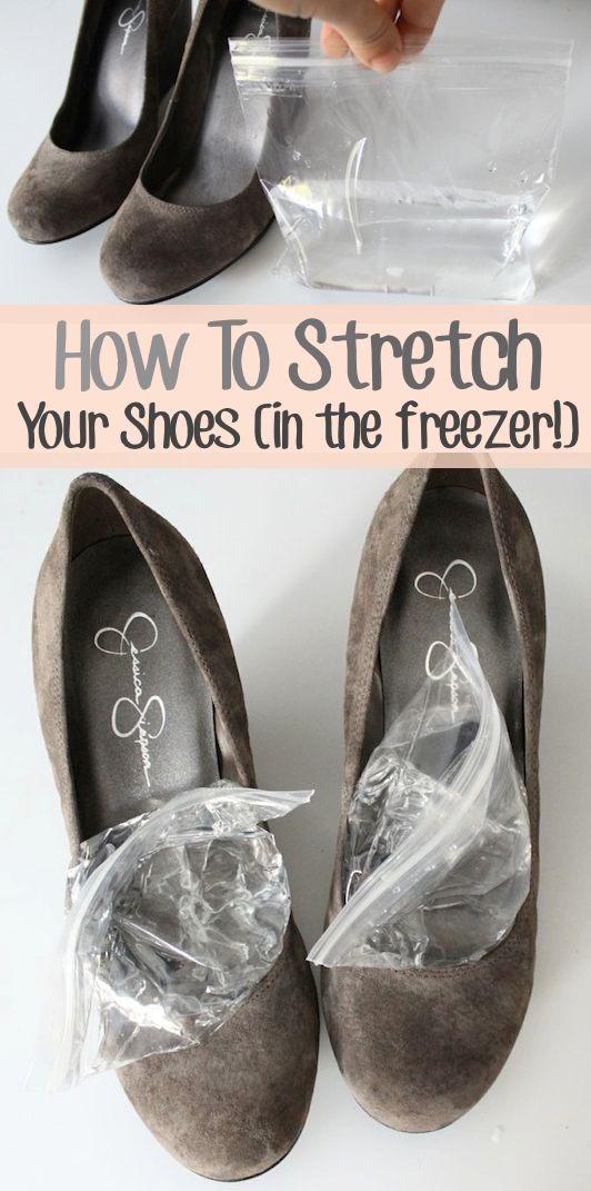 Stretching Shoes with Bag of Water