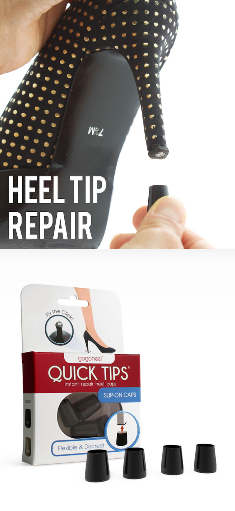 QUICK TIPS Repair Heel Caps