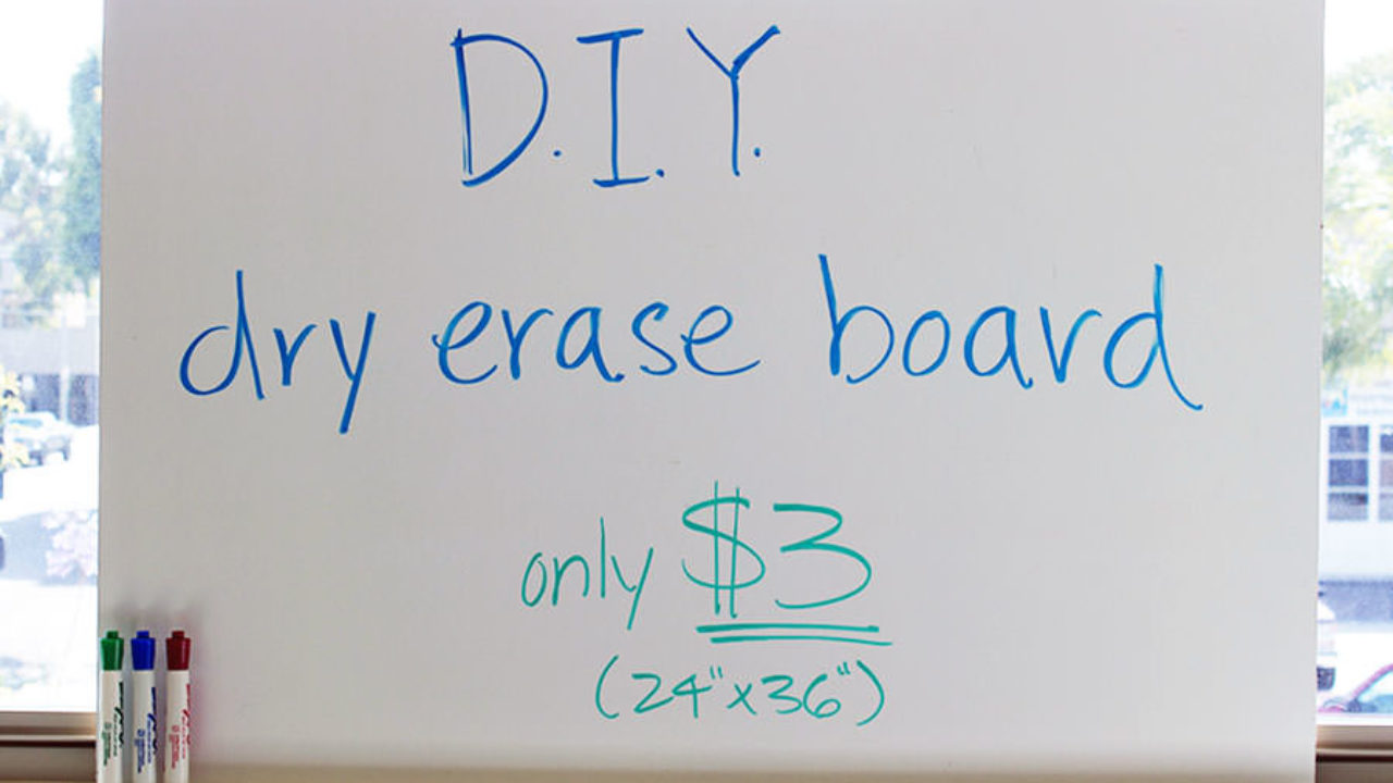 How To Get A Big Whiteboard On A Small Budget (Less Than $20