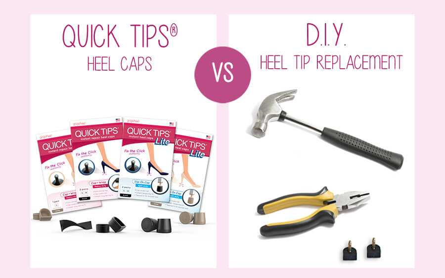 replacing high heel tips