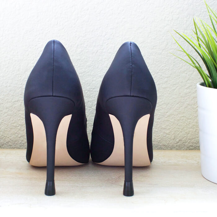 QUICK TIPS heel caps on black high heels
