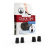 QUICK TIPS Slip-On High Heel Caps, 2 Pairs XS/S - Black