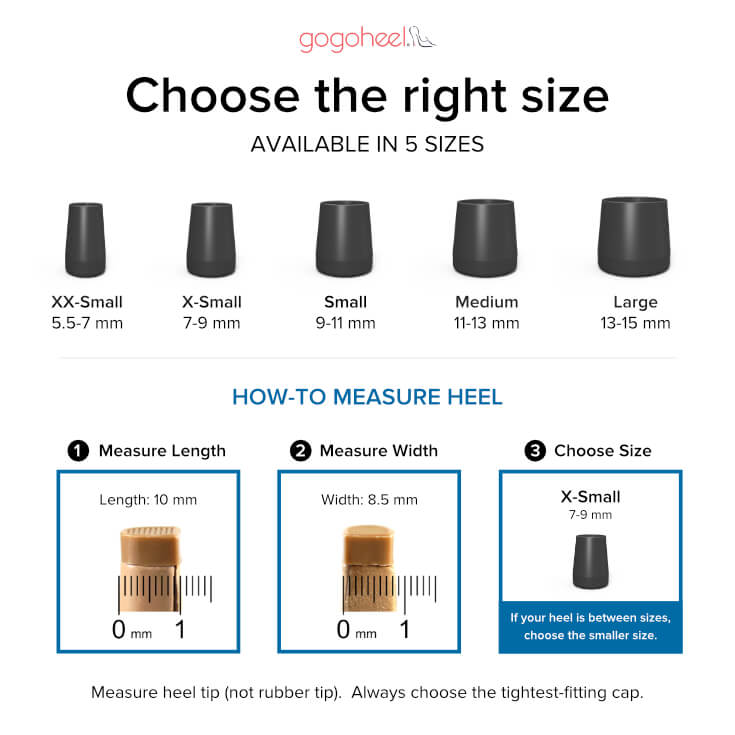 QUICK TIPS High Heel Caps - How To Measure Your Heel